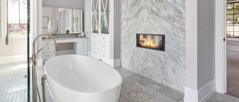 Savannah's Canyon 35 see-thru gas fireplace