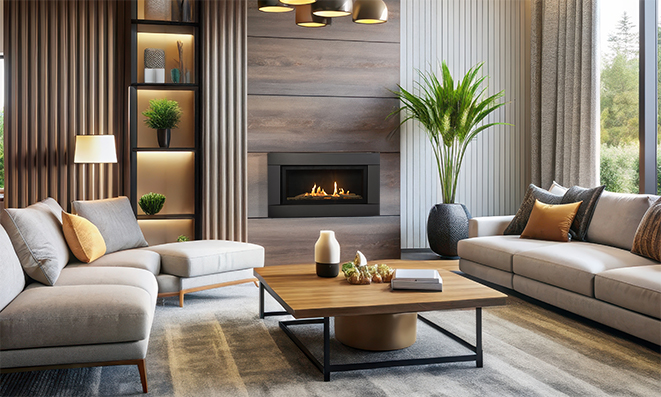 Savannah's Peak 35 gas fireplace